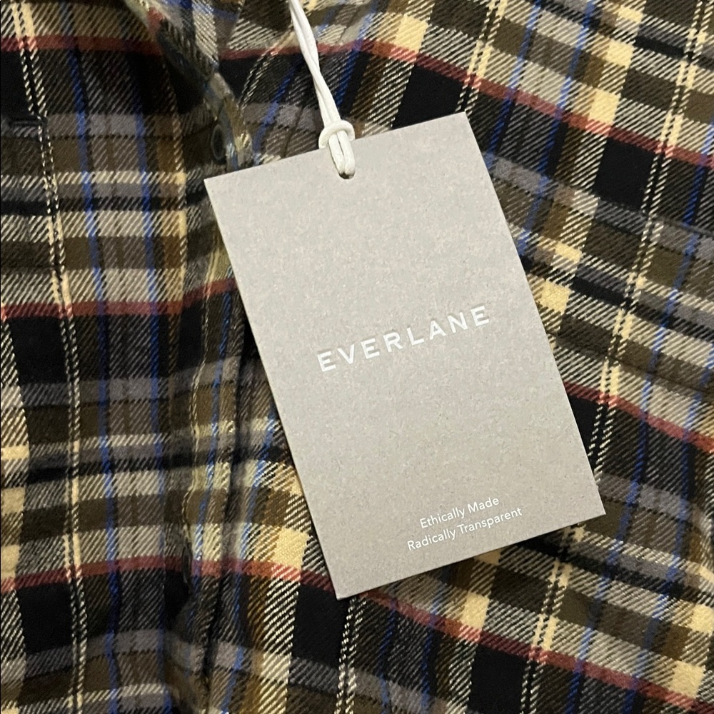 NWT Everlane Plaid Flannel - Picture 6 of 12